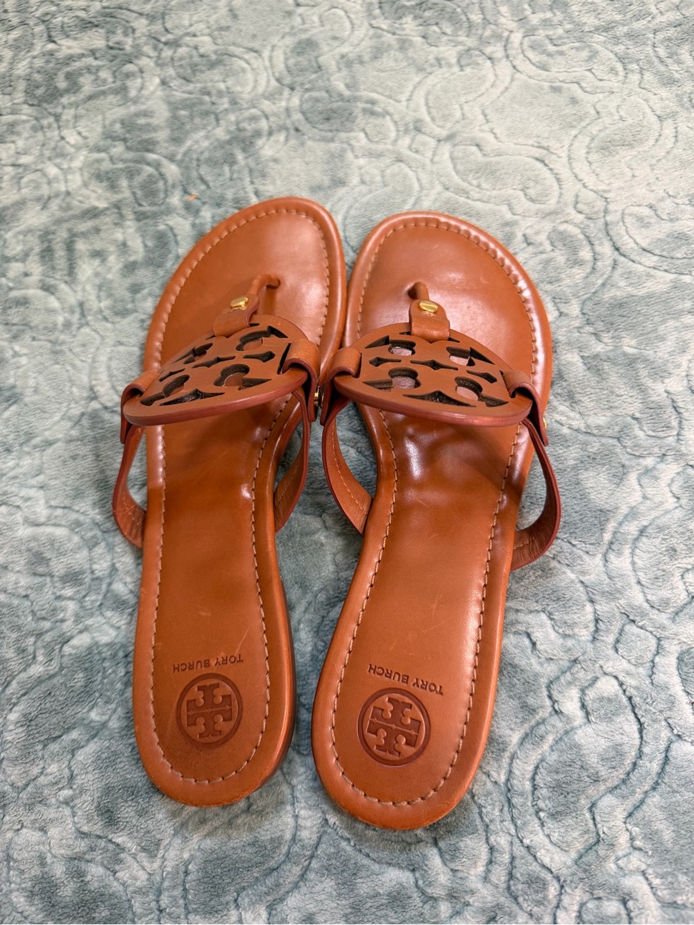 Tory Burch Miller Calf Sandal Leather Size 10